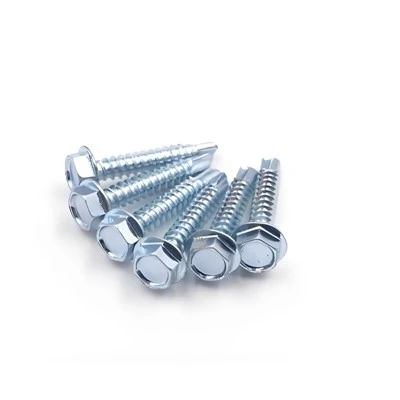 Blue Zinc Hexagonal Washer Head Self Drilling Screw