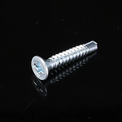 Double Flat Head with Nibs Under Head Self Drilling Screw with Ruspert Treatment