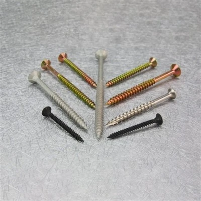Flat Head with Dramond Nibs and Saw Thread Chipboard Screw