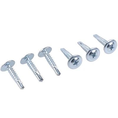 Wafer Head Philips Self Drilling Screws Zinc Plated